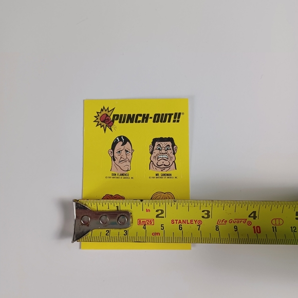 1989 Topps Nintendo Stickers Punch-Out #20 -Flamenco VGO *LIGHT WEAR* - Picture 8 of 9
